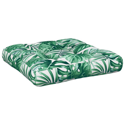 Cuscino per Pallet Motivo a Foglie 58x58x10 cm Tessuto | homemem39