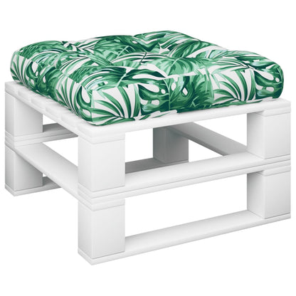 Cuscino per Pallet Motivo a Foglie 58x58x10 cm Tessuto | homemem39