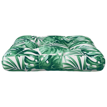 Cuscino per Pallet Motivo a Foglie 58x58x10 cm Tessuto | homemem39