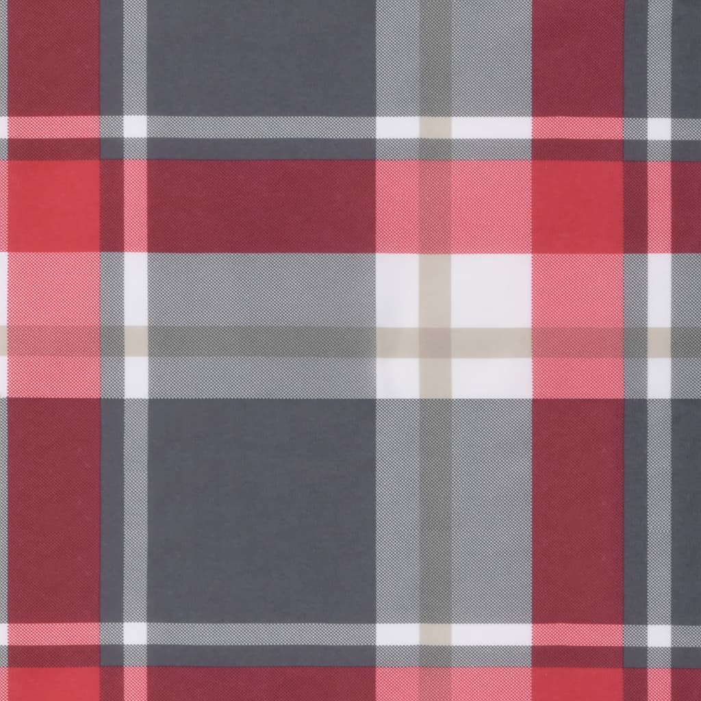 Cuscino per Pallet a Quadri Rosso 58x58x10 cm in Tessuto | homemem39