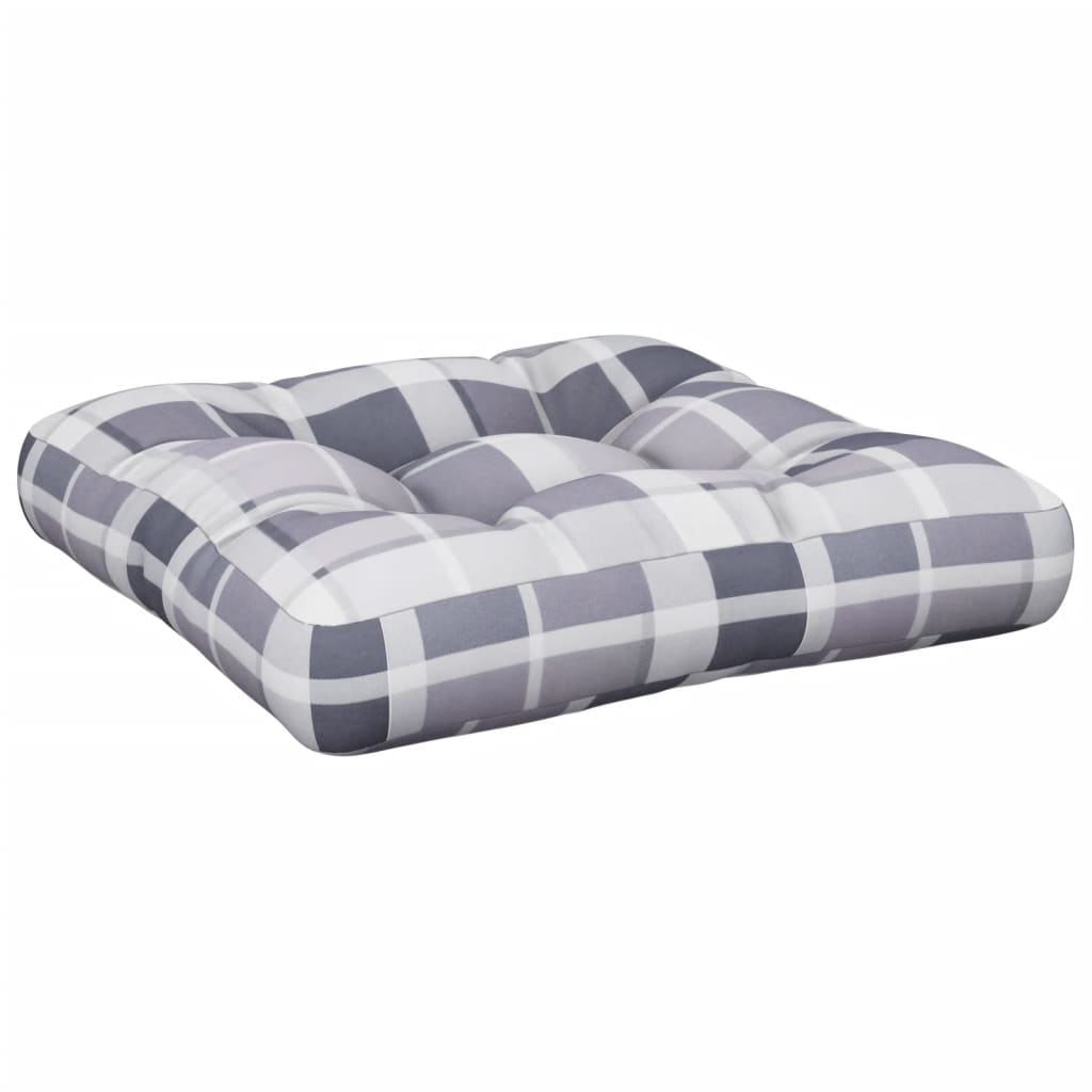 Cuscino per Pallet a Quadri in Tessuto