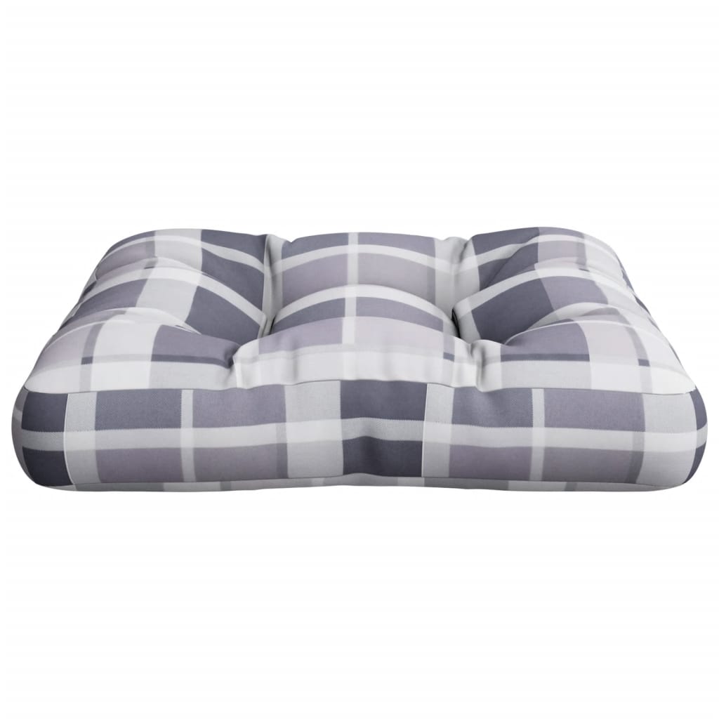 Cuscino per Pallet a Quadri in Tessuto