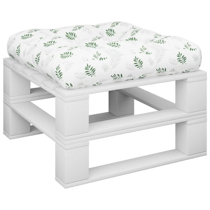 Cuscino per Pallet Motivo a Foglie 58x58x10cm in Tessuto Oxford | homemem39