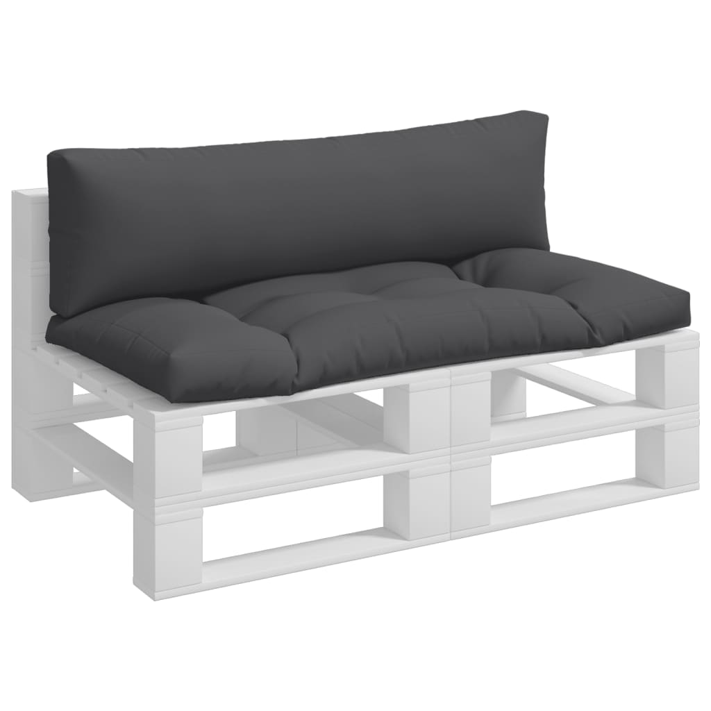 Cuscini per Pallet 2 pz Antracite in Tessuto | homemem39