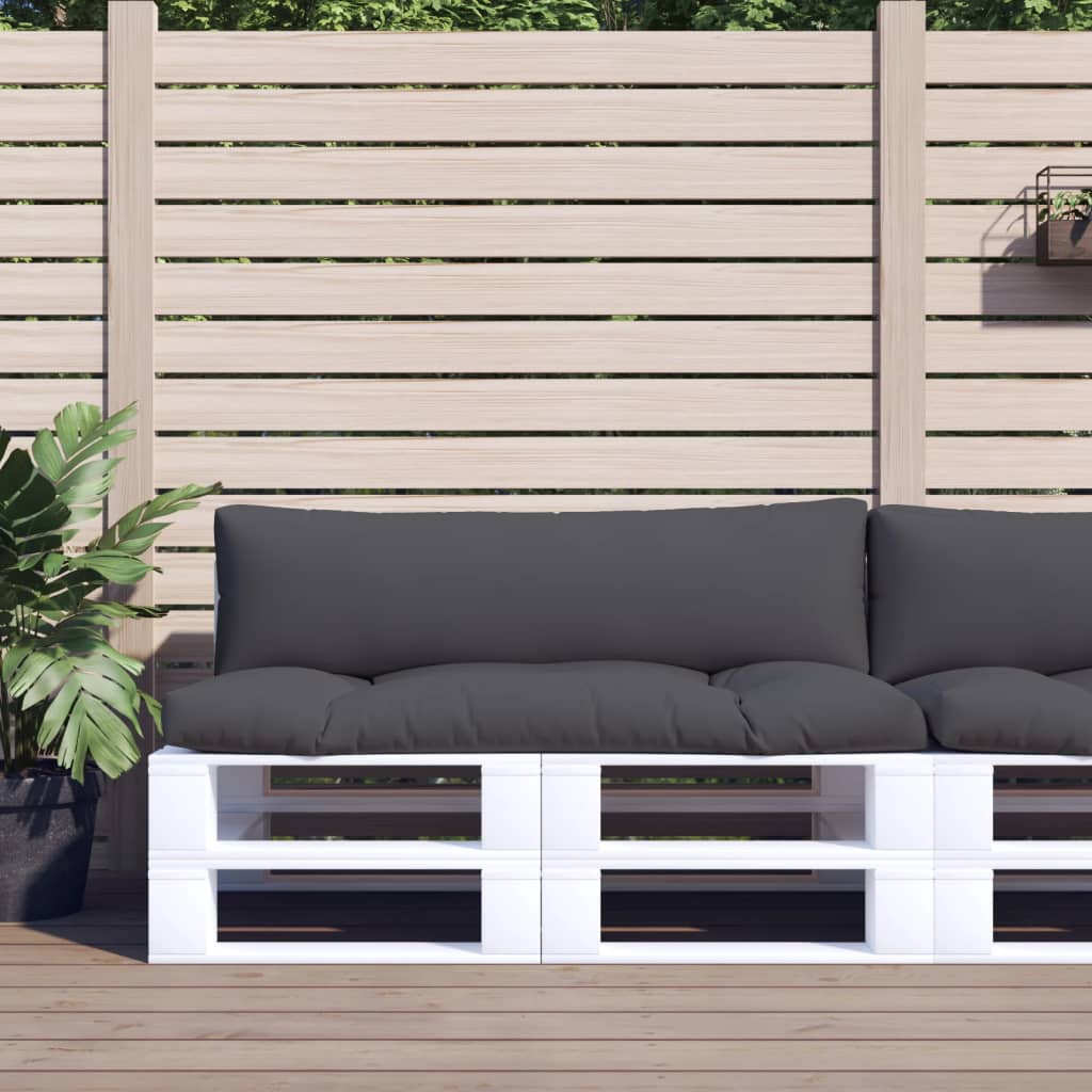 Cuscini per Pallet 2 pz Antracite in Tessuto | homemem39