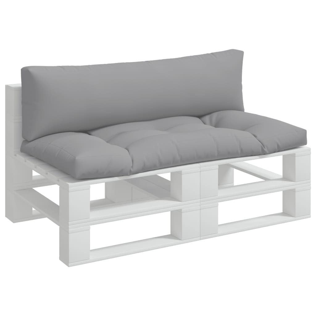 Cuscini per Pallet 2 pz Grigi in Tessuto | homemem39