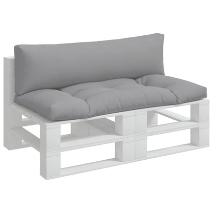 Cuscini per Pallet 2 pz Grigi in Tessuto | homemem39