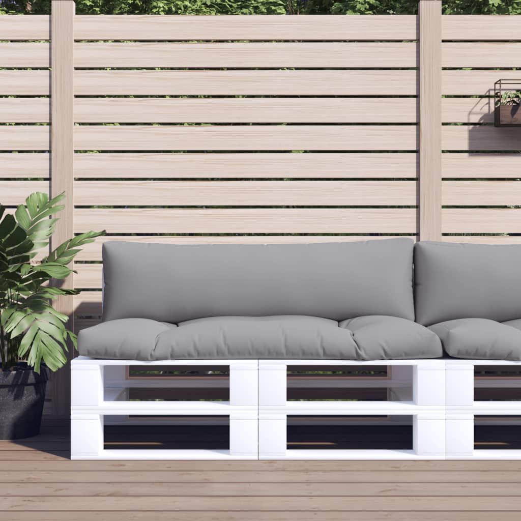 Cuscini per Pallet 2 pz Grigi in Tessuto | homemem39