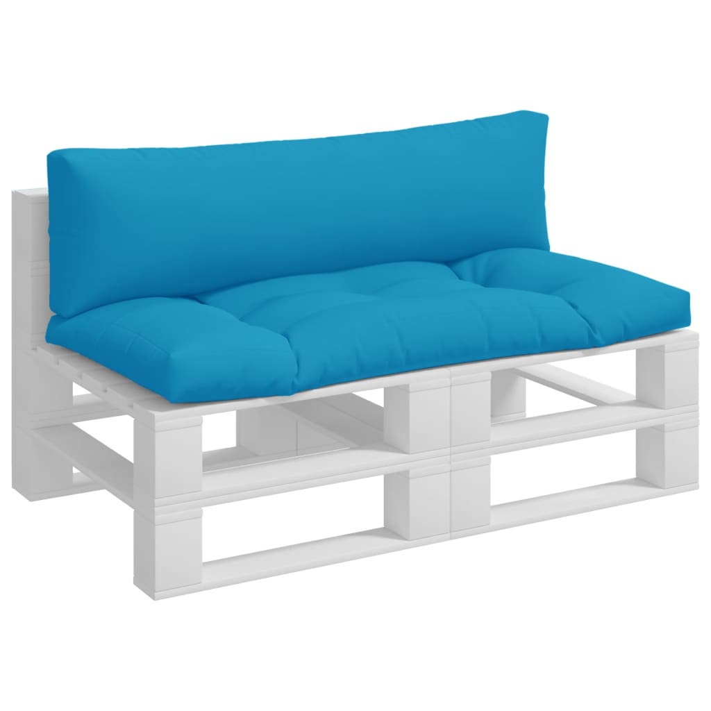 Cuscini per Pallet 2 pz Azzurro in Tessuto | homemem39