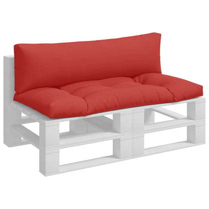 Cuscini per Pallet 2 pz Rossi in Tessuto | homemem39