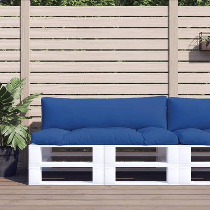 Cuscini per Pallet 2 pz Blu in Tessuto | homemem39