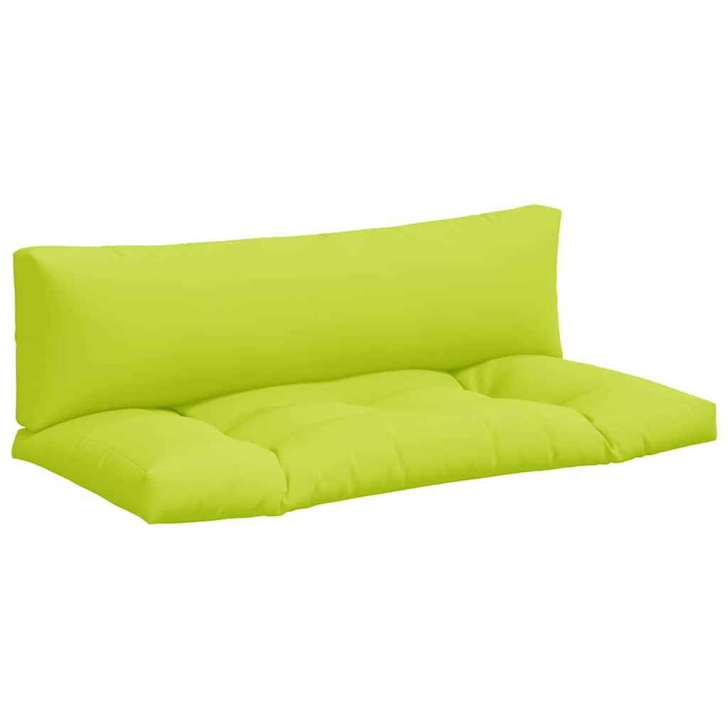 Cuscini per Divani in Pallet 2 pz Verde Intenso in Tessuto | homemem39