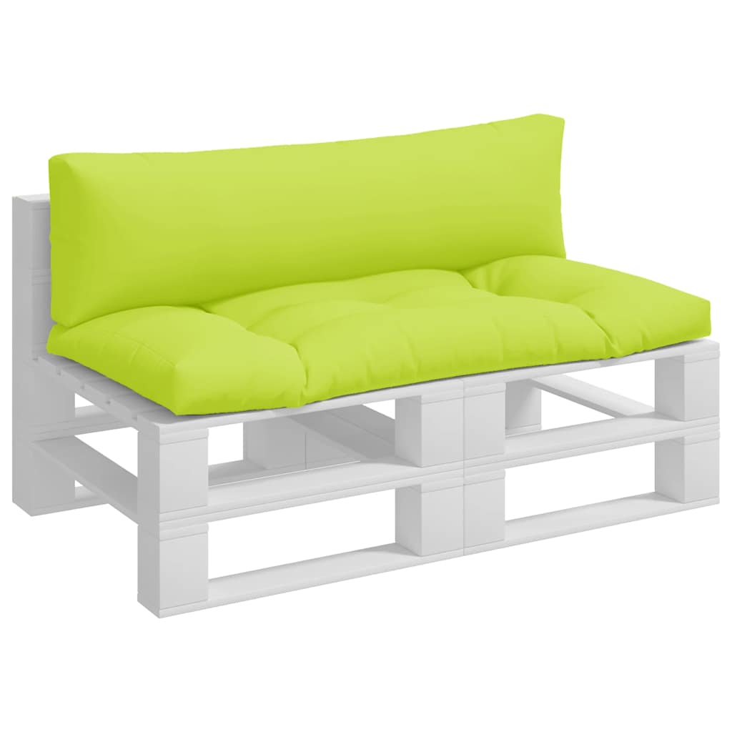Cuscini per Divani in Pallet 2 pz Verde Intenso in Tessuto | homemem39