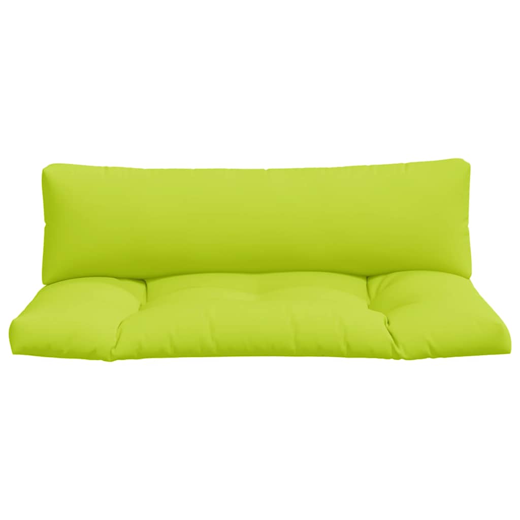 Cuscini per Divani in Pallet 2 pz Verde Intenso in Tessuto