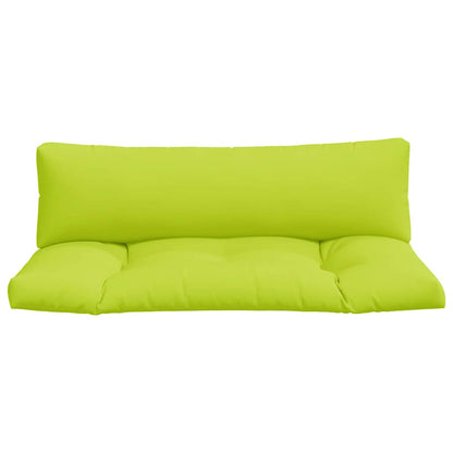 Cuscini per Divani in Pallet 2 pz Verde Intenso in Tessuto