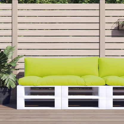 Cuscini per Divani in Pallet 2 pz Verde Intenso in Tessuto | homemem39