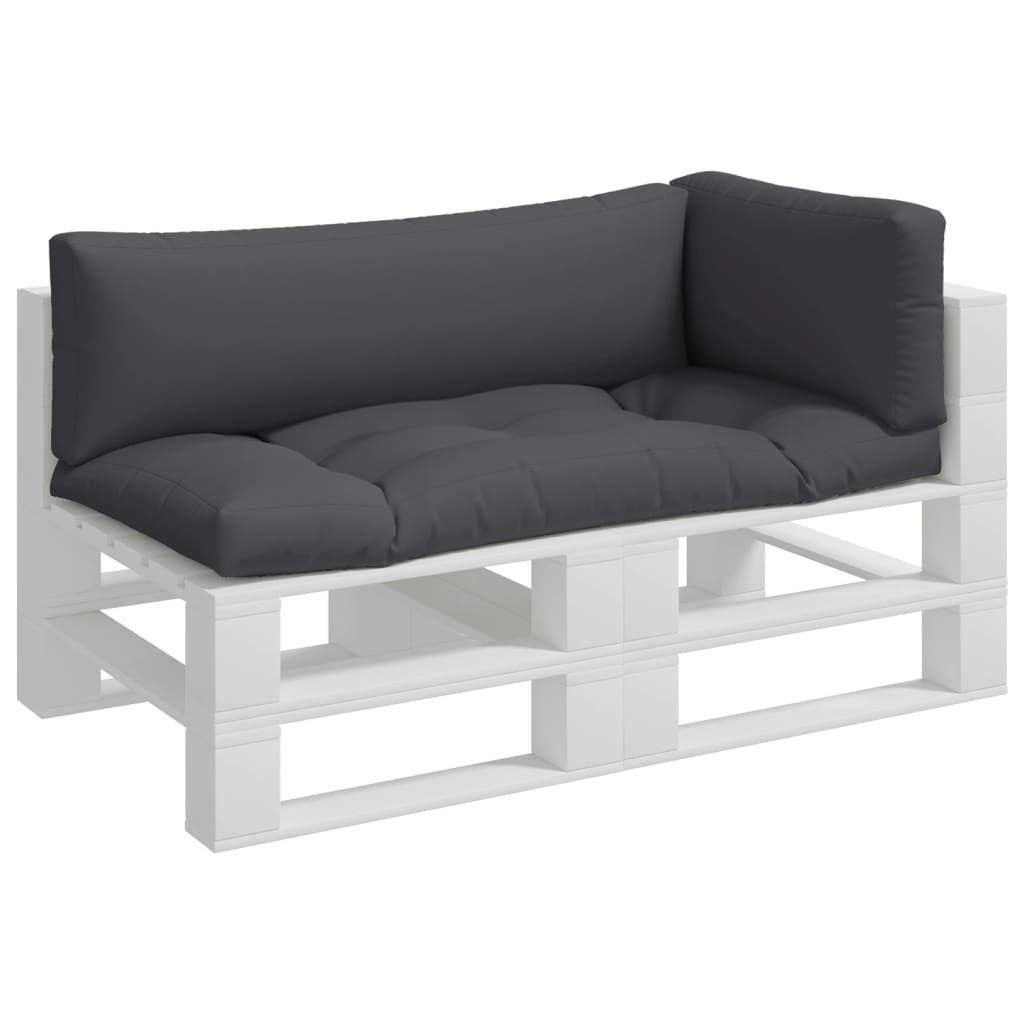 Cuscini per Pallet 3 pz Antracite in Tessuto | homemem39