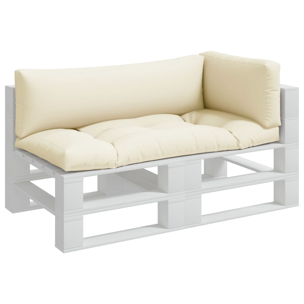 Cuscini per Pallet 3 pz Crema in Tessuto | homemem39