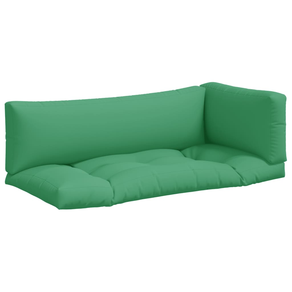 Cuscini per Pallet 3 pz Verdi in Tessuto | homemem39