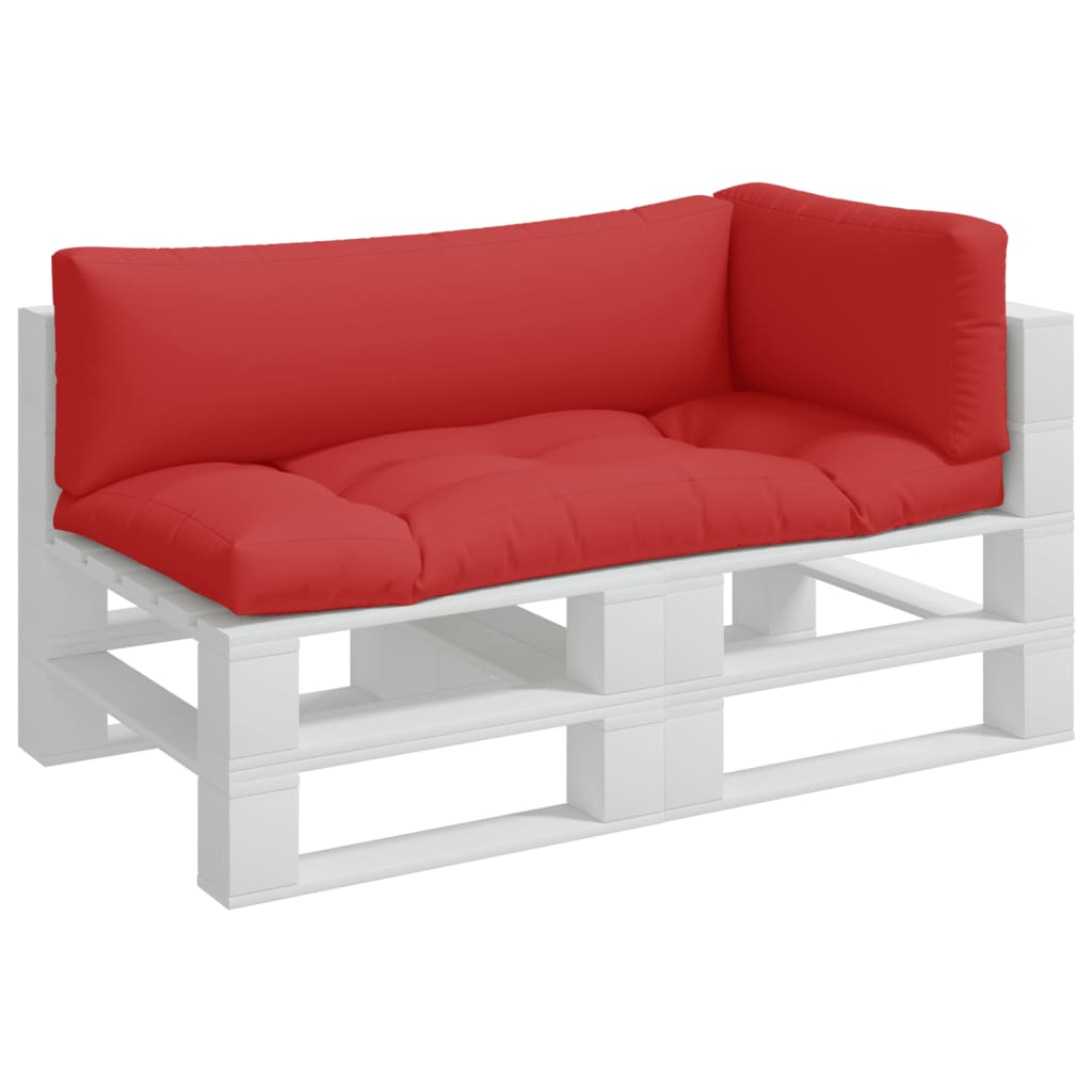Cuscini per Pallet 3 pz Rossi in Tessuto | homemem39