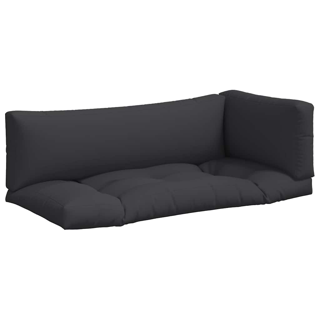 Cuscini per Pallet 3 pz Neri in Tessuto Oxford | homemem39