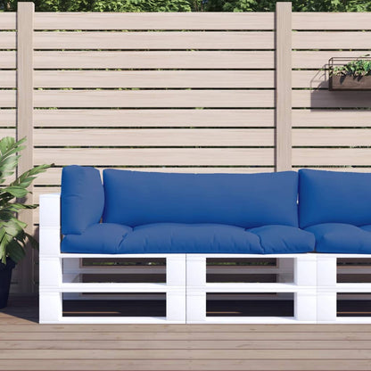 Cuscini per Pallet 3 pz Blu in Tessuto