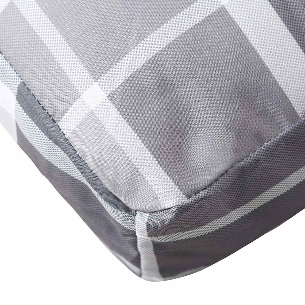 Cuscini per Pallet 3 pz a Quadri Grigi in Tessuto | homemem39