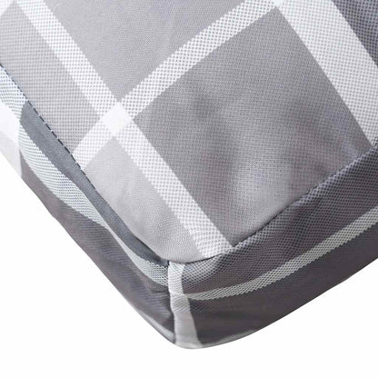 Cuscini per Pallet 3 pz a Quadri Grigi in Tessuto | homemem39
