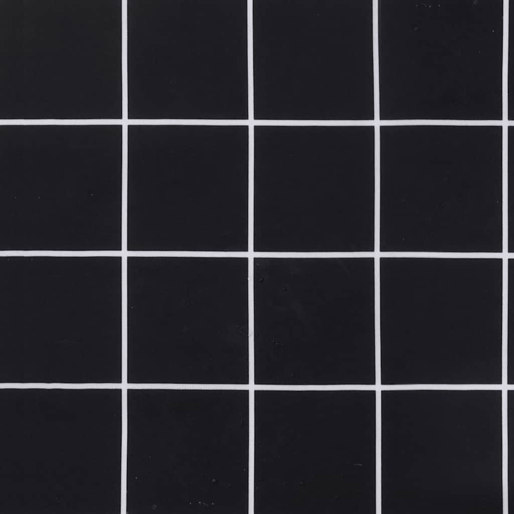Cuscini Sedia 2 pz Motivo a Quadri Nero 40x40x4 cm in Tessuto | homemem39