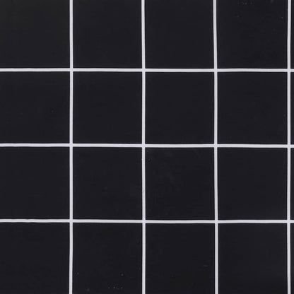 Cuscini Sedia 2 pz Motivo a Quadri Nero 40x40x4 cm in Tessuto | homemem39