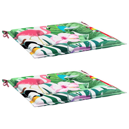 Cuscini per Sedia 2pz Multicolore 40x40x4 cm in Tessuto
