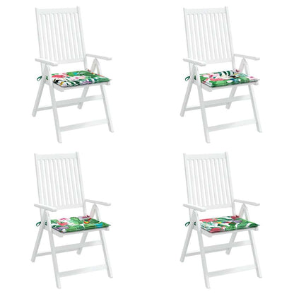 Cuscini per Sedia 4pz Multicolore 40x40x3 cm in Tessuto | homemem39