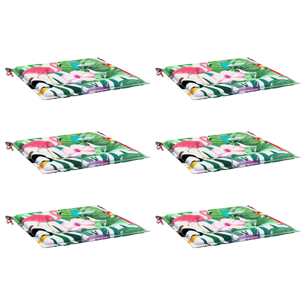 Cuscini per Sedia 6 pz Multicolore 40x40x4 cm in Tessuto | homemem39