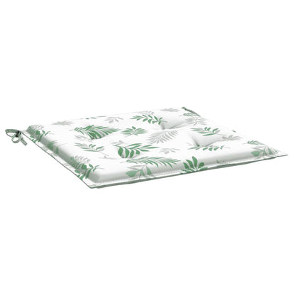Cuscini per Sedia 6 pz Motivo a Foglie 40x40x4 cm Tessuto | homemem39