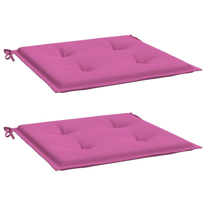 Cuscini per Sedia 2 pz Rosa 40x40x4 cm in Tessuto - homemem39