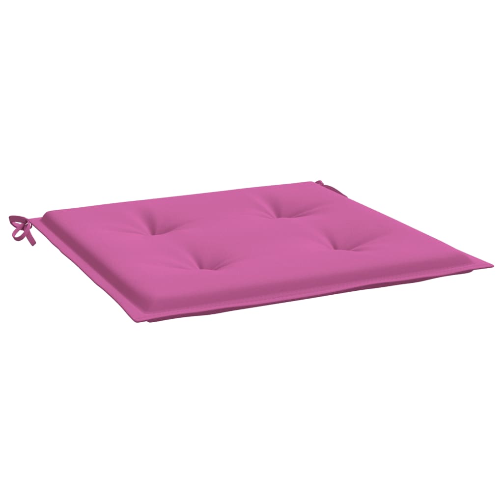 Cuscini per Sedia 2 pz Rosa 40x40x3 cm in Tessuto - homemem39