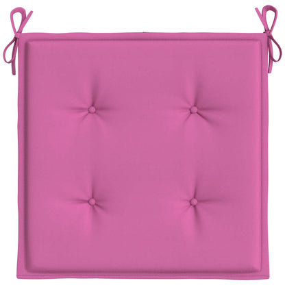 Cuscini per Sedia 2 pz Rosa 40x40x4 cm in Tessuto - homemem39