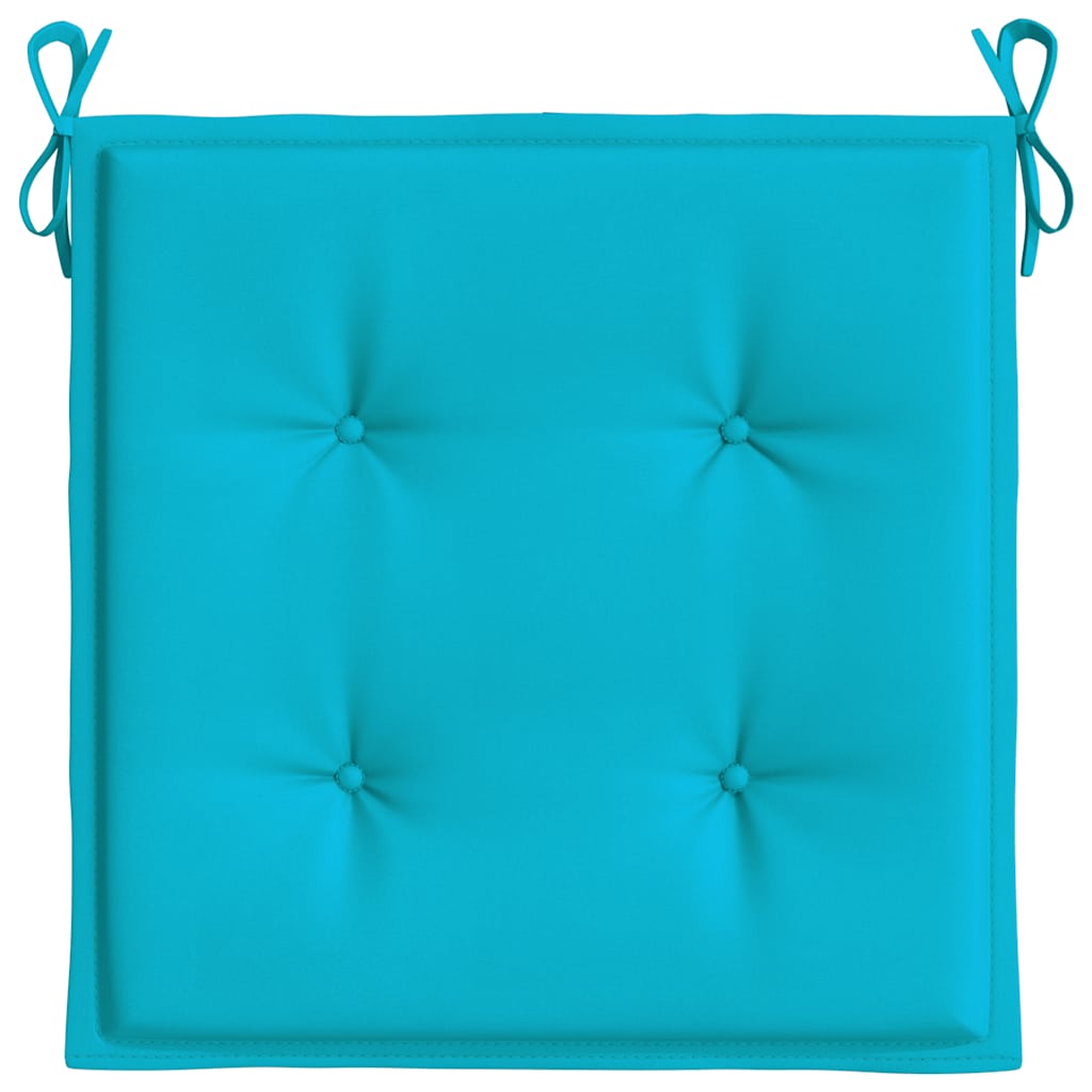 Cuscini per Sedia 2 pz Turchese 40x40x4 cm in Tessuto | homemem39
