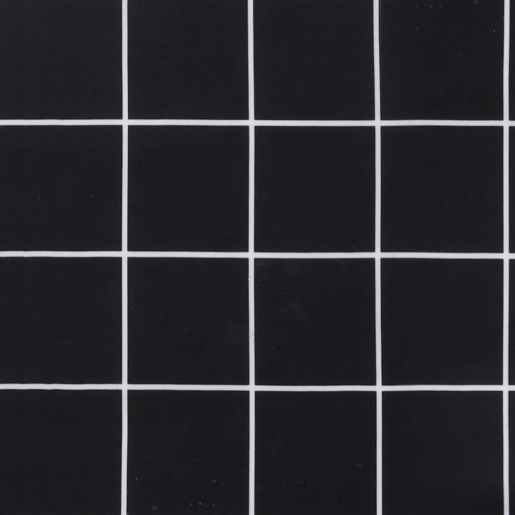 Cuscini per Sedia 42 pz Motivo a Quadri Nero 50x50x3 cm Tessuto | homemem39