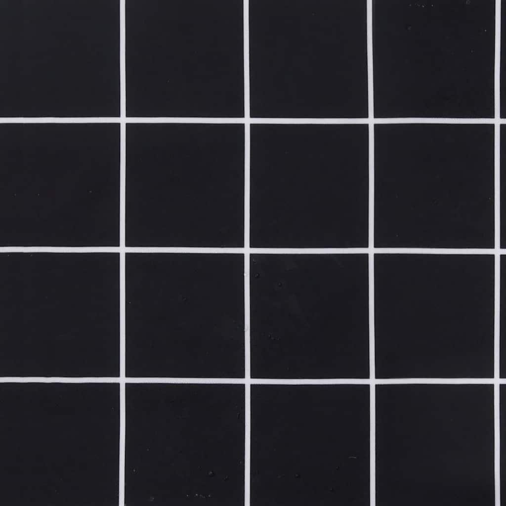 Cuscini per Sedia 6 pz Motivo a Quadri Nero 50x50x3cm Tessuto | homemem39