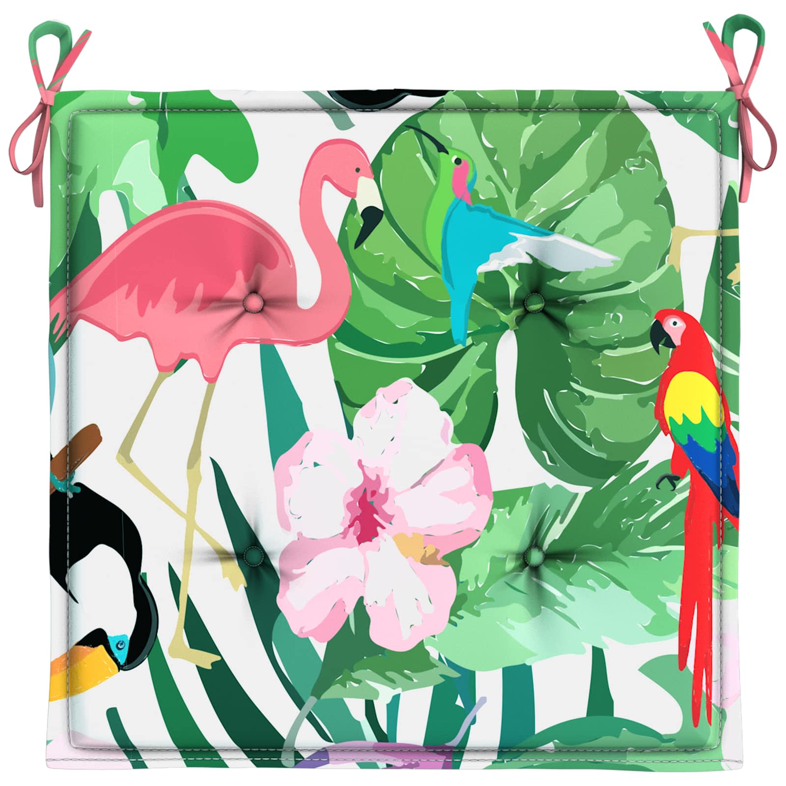 Cuscini per sedie 6 pz Multicolore 50 x 50 x 4 cm | homemem39