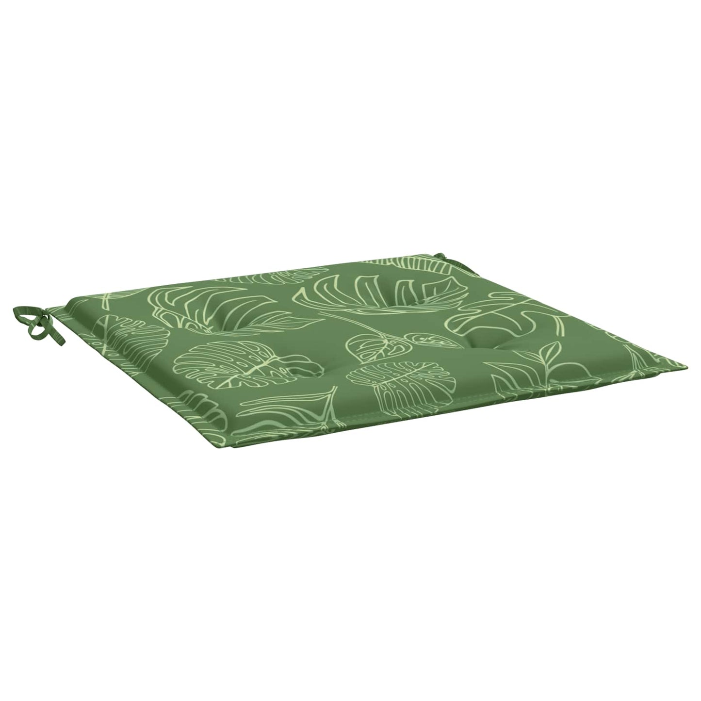 Cuscini per sedie 4 pz Verde e Bianco 50 x 50 x 4 cm | homemem39