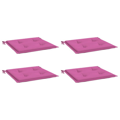 Cuscini per Sedia 4 pz Rosa 50x50x3 cm in Tessuto - homemem39