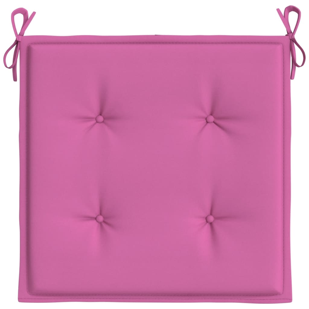 Cuscini per Sedia 4 pz Rosa 50x50x3 cm in Tessuto - homemem39