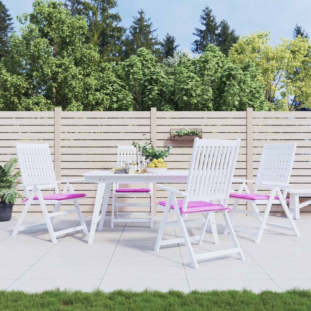 Cuscini per Sedia 4 pz Rosa 50x50x3 cm in Tessuto | homemem39