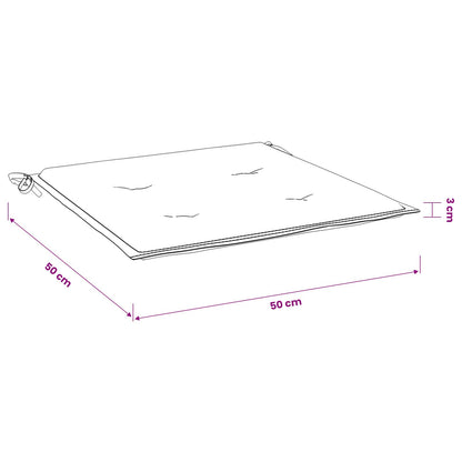 Cuscini per Sedia 6 pz Rosa 50x50x3 cm in Tessuto | homemem39