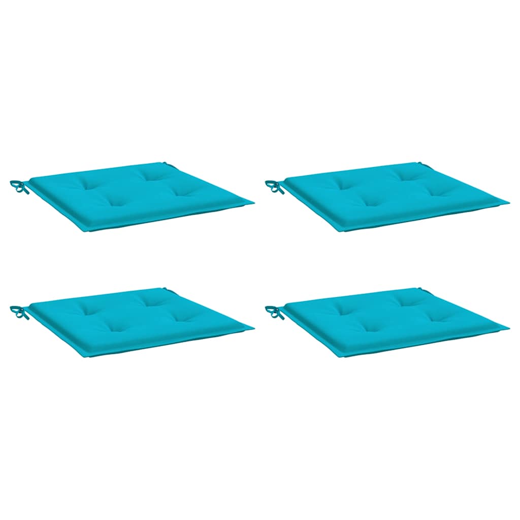 Cuscini per Sedia 5 pz Turchese 50x50x3 cm in Tessuto | homemem39