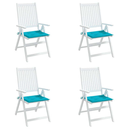 Cuscini per Sedia 5 pz Turchese 50x50x3 cm in Tessuto | homemem39