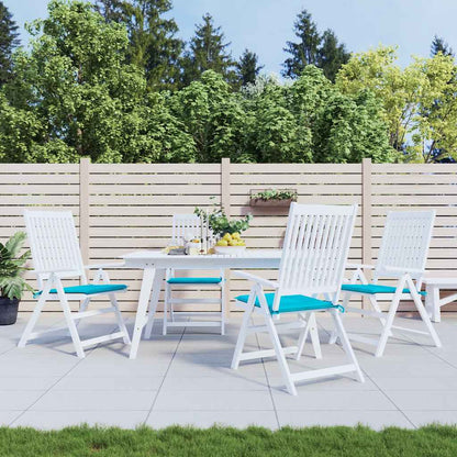 Cuscini per Sedia 5 pz Turchese 50x50x3 cm in Tessuto | homemem39