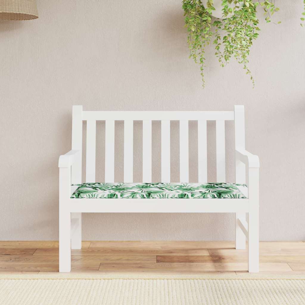 Cuscino per Sedia Tessuto Oxford Motivo Foglia 100 x 50 x 3 cm | homemem39